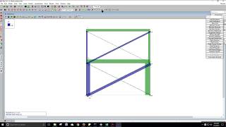 Braced Frame Analysis on RISA 3D  RISA 3D  Frame Analysis [upl. by Nylirrehs]