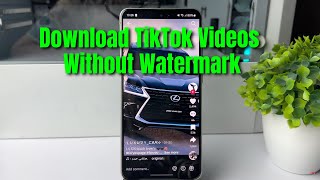 How To Download TikTok Videos Without Watermark [upl. by Artinahs]