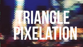 Photoshop Tutorial  Triangle Pixelation Effect HD [upl. by Ambrogino]