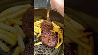 Air Fryer Burgers and Chips attempt 2 [upl. by Dibb594]