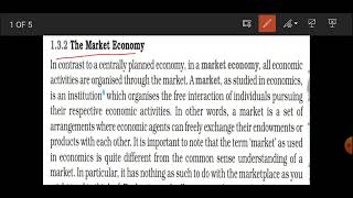 NCERT  the market economy  class 11 microeconomics [upl. by Aneleve115]