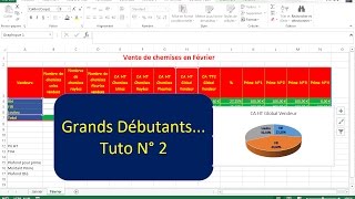 Excel pour grand débutant  le BABA Tuto 2 [upl. by Eniarrol]