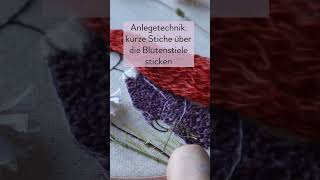 mit Trockenblumen sticken sticken trockenblumendiy [upl. by Omocaig]