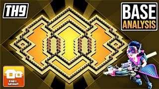 NEW BEST Town Hall 9 TH9 War Base Design 2023  Copylink Clash of Clans 0434 [upl. by Llyrrad]