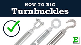 How to Use Turnbuckles in Your Next Rigging Project [upl. by Ora337]