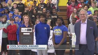 Oakbrook Middle School receives Cool School award [upl. by Sac287]