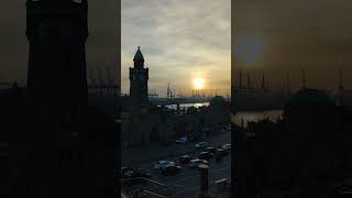 Hamburg Landungsbrücken Sunset  Entdecke Deutschlands schönste Städte travel [upl. by Annairb284]