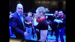 Dana White gets angry over Joe Rogans postfight question to Ronda Rousey [upl. by Brook]