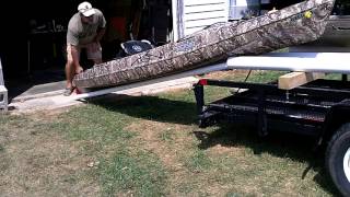 Kayak trailer ramp  DIY [upl. by Neerihs]