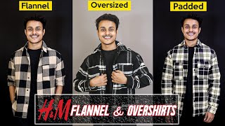 BEST HampM Flannel amp OverShirts  How to pick the correct OverShirt  HampM sale 2023 [upl. by Kadner]