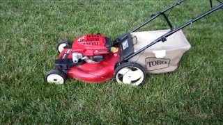 Toro Recycler Model 20016 Lawn Mower  Broken Backwards Toro  Part I  June 10 2014 [upl. by Nels]