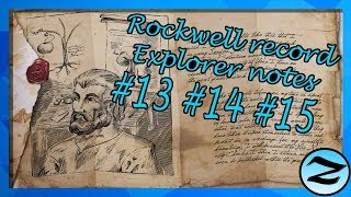 ROCKWELL EXPLORER NOTES 131415 LOCATIONS  ARK Survival Evolved [upl. by Anauqat150]