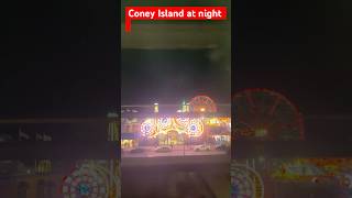 Coney Island looks so fantastic at night ￼ [upl. by Broddy]