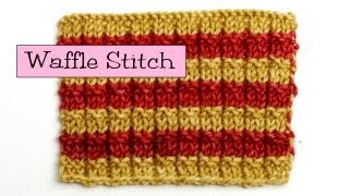 Fancy Stitch Combos  Waffle Stitch [upl. by Anwahsak]