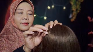 ASMR Mom Checks Your Hair for Lice  Lice Check Scalp Check Notalking [upl. by Pudendas]