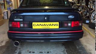 Ford Sierra V6 custom made stainless exhaust [upl. by Yadnus]