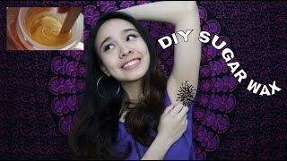 Cara Cepat Menghilangkan Bulu  DIY Sugar Wax  Savira Millenita [upl. by Dinin]