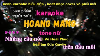 hoang mang karaoke tone nữ [upl. by Gunning]