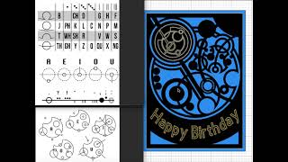 Gallifreyan Transcription quothappy birthdayquot [upl. by Kcarb]