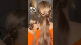 Cute easy hairstyle for medium amp long hair ✨hairstyles hair shortsvideo tiktok short [upl. by Odnalro743]