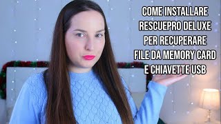 Come installare Rescuepro Deluxe di Sandisk per recuperare file da chiavette e memory card [upl. by Ahsenak]