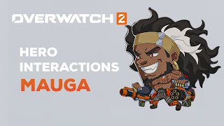 Overwatch 2  Mauga Hero Interactions Season 8 [upl. by Eelir]