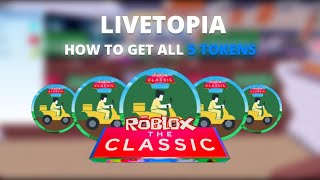 CLASSIC EVENT How to get all 5 Tokens in Livetopia  Roblox Livetopia [upl. by Ardnad]