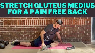 How To Gluteus Medius Stretch For Releasing Pressure On The Lower Back [upl. by Andreana118]