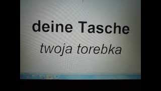 Niemiecki dla początkujących  zaimki dzierżawcze rodzaj żeński [upl. by Franchot1]