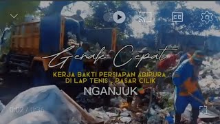 Gerak Cepat Penanganan Sampah di Lap Tenis Pasar Cilik Nganjuk [upl. by Eednas]