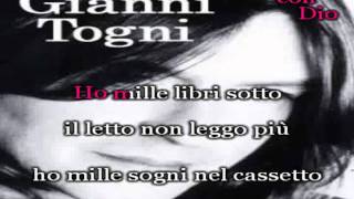 Gianni Togni karaoke Luna [upl. by Hnaht]