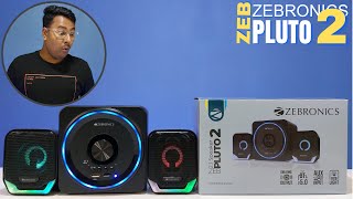 Zebronics Zeb Pluto 2 Unboxing amp Review  LaptopDesktop Speaker  Best Speaker Under 1500 [upl. by Adnamra]