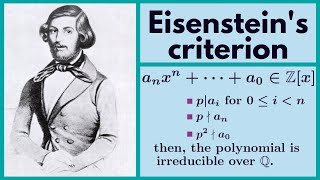 Abstract Algebra  Eisensteins criterion [upl. by Haywood]