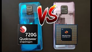 Redmi 10X 5G vs Note 9s Pro MTK Dimensity 820 Snapdragon 720G Benchmark Test Comparison [upl. by Perceval]