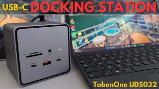 TobenONE USBC Docking Station Dual Monitor A Closer Look [upl. by Arlen]