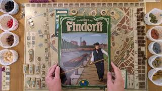 How to play Findorff board game review Power Grid lite killer review Rio Grande Friese AmassGames 4k [upl. by Dorthea]