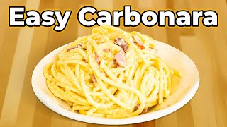 EASY Ham Sausage Carbonara at Home [upl. by Marlena]