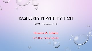 HMB  IoT  CH04  Raspberry Pi with Python 12 [upl. by Salkcin]