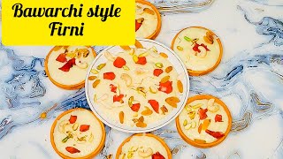 Bawarchi style firni recipe shahi firni recipe [upl. by Coats]