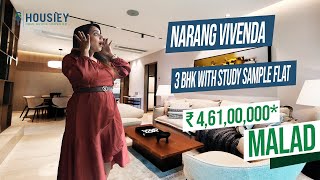 Narang Vivenda Malad West  3 BHK Sample Flat Tour  Narang Realty Malad [upl. by Falo944]