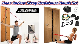 Door Anchor Strap Resistance Bands Set Multi Point Door Anchor Exercise Bands Set [upl. by Sahc]