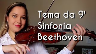 Como Tocar o Tema da 9 Sinfonia de Beethoven [upl. by Eihtak]