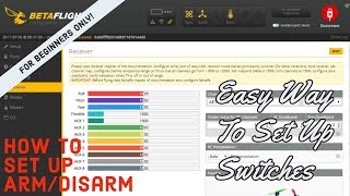 How to set up ArmDisarm  More on Betaflight  Creating Switches on Taranis QX7 amp X9D [upl. by Linet]