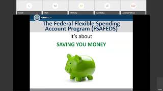 Federal Flexible Spending Account Program FSAFEDS  2020 OPM Virtual Benefits Training Event [upl. by Gannie]