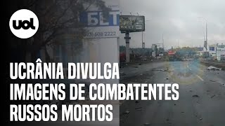 Guerra Ucrânia divulga vídeo de militares russos mortos e armas destruídas [upl. by Sheeree]