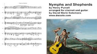 Nymphs and shepherds by Henry Purcell for clarinet and guitar [upl. by Ennyl603]