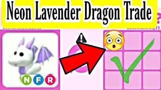 I Traded away My Neon Lavender Dragon In Adopt Me [upl. by Beverley]