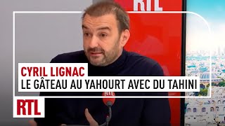 Cyril Lignac  sa recette de gâteau au yahourt avec du tahini et des fruits rouges [upl. by Aleacin]