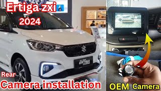 Ertiga rear camera fitting  ertiga zxi rear camera installation  Maruti genuine accessories [upl. by Anama119]