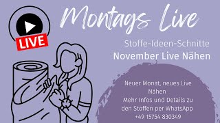 November Live Nähen GeoBag [upl. by Wordoow]